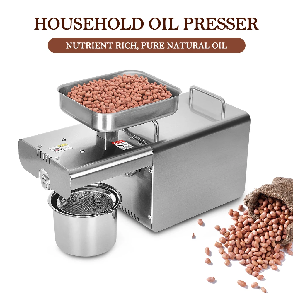 

ITOP Oil Presser Machine Automatic Oil Extractor Mini Oil Pressing Machine Stainless Steel Oil Squeezer For Peanuts Soybeans