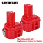 Сменный аккумулятор для Makita 3500 мАч 12 в Ni MH, аккумуляторная батарея для электроинструментов, аккумулятор PA12 1220 1222 1235 1233S 6271D L50