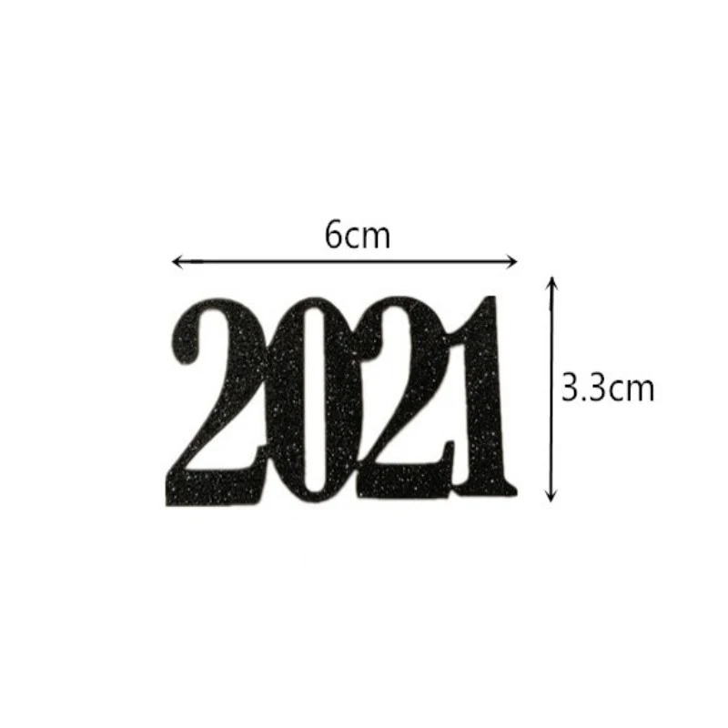 

12Pcs 2021 Cake Insert Card New Year's Day Celebration Holiday Party Supplies Cake Insert Card Dessert Cupcake Toppers Decor