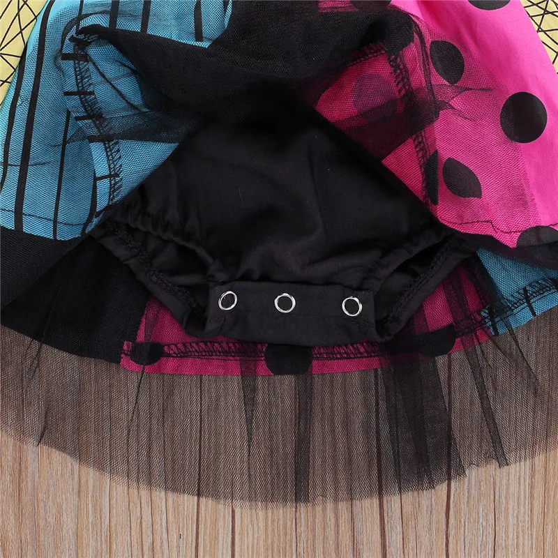 

Infant Baby Girl Princess Tutu Dress Romper Ruffles Sleeve Backless Halter V Neck Patchwork Jumpsuits Summer Outfits