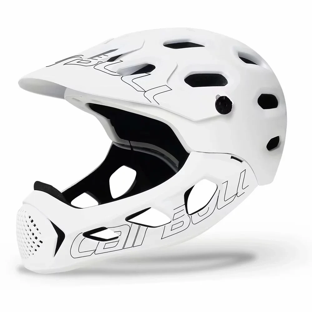 Коричневый Allcross полный шлем для взрослых велосипедный шлем дорожный MTB шлем для горного велосипеда мотоциклетный полный шлем avt пробный DH Горные Cascos - Цвет: Коричневый