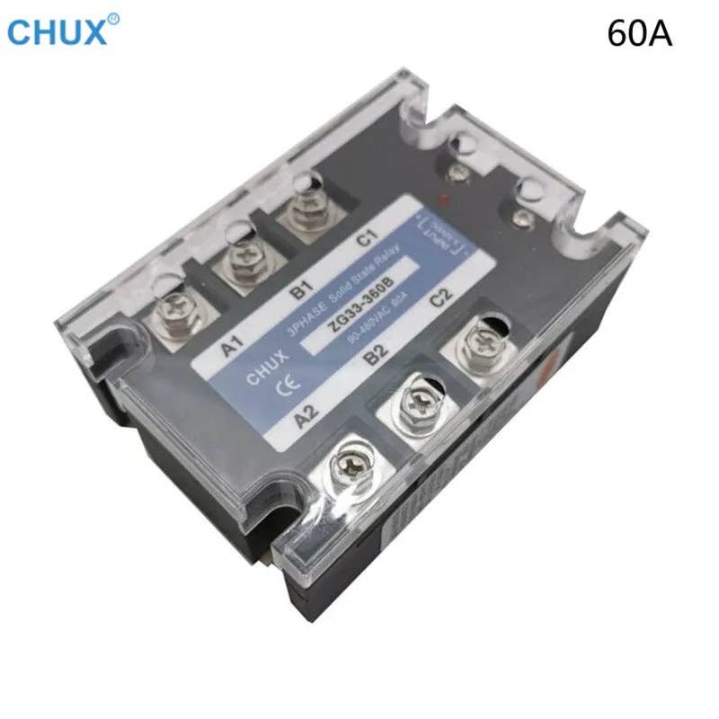 Твердотельное реле 60 А постоянного тока переменный ток три фазы от 3 до 32 В 90 480