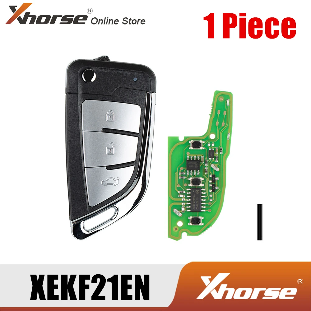 Супер удаленный нож Xhorse XEKF21EN Тип 3 кнопки с супер чипом