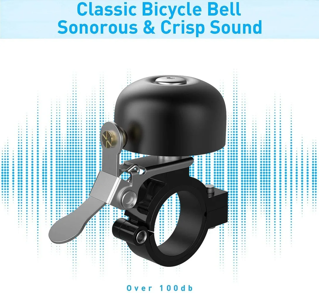 Велосипедный звонок в стиле ретро громкий четкий звук мини классический