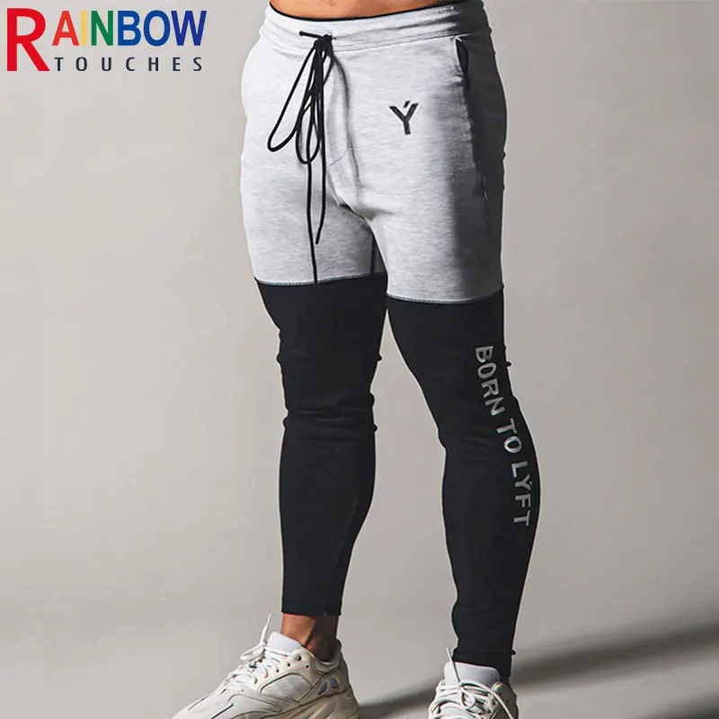 

Брюки-Карандаш Rainbowtouches мужские, повседневные спортивные тренировочные штаны для бега на открытом воздухе, Модные цветные штаны с надписью ...