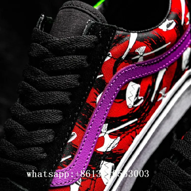 Мужские классические Слипоны Vans X Disneys обувь Oogie Boogie/Кошмар перед Рождеством v45 |