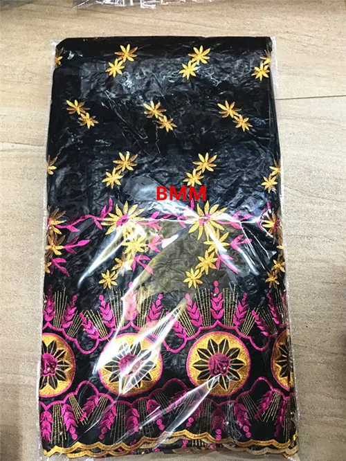 black fushia Bazin riche getzner кружевное платье черный и Золотой Умывальник riche getzner парча жаккардовая ткань шарф из тюли высокого качества 7 ярдов/Лот - Цвет: black fushia