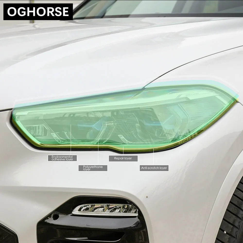 2 шт. прозрачные ТПУ наклейки для автомобильных фар BMW X5 G05 2019 | Автомобили и