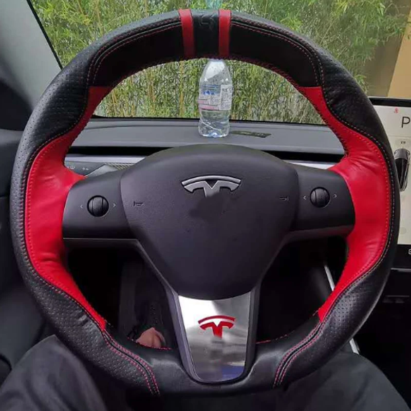 Подходит для рулевого колеса Tesla model 3 нашивка из алюминиевого сплава внутренние