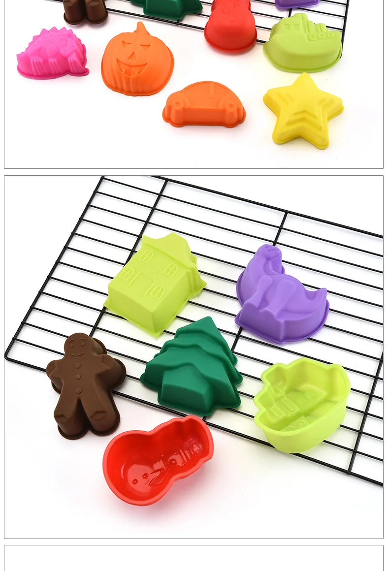 Карамельного цвета силиконовая Рождественская форма для торта ручной работы DIY