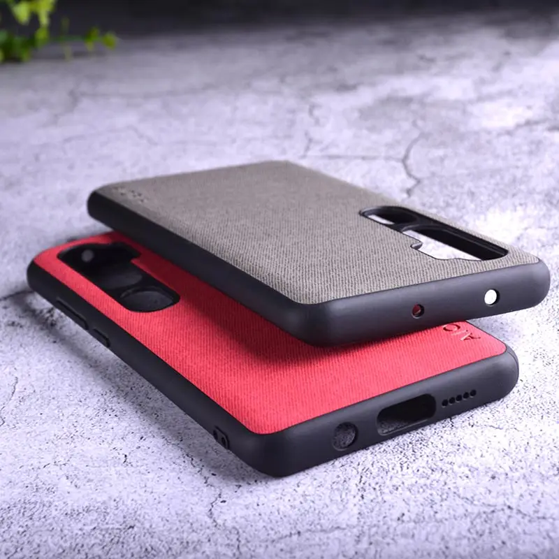 Текстильный чехол для Xiaomi mi note 10 pro, Жесткий ПК+ Мягкий ТПУ+ текстильный кожаный чехол, чехлы для mi note 10 pro