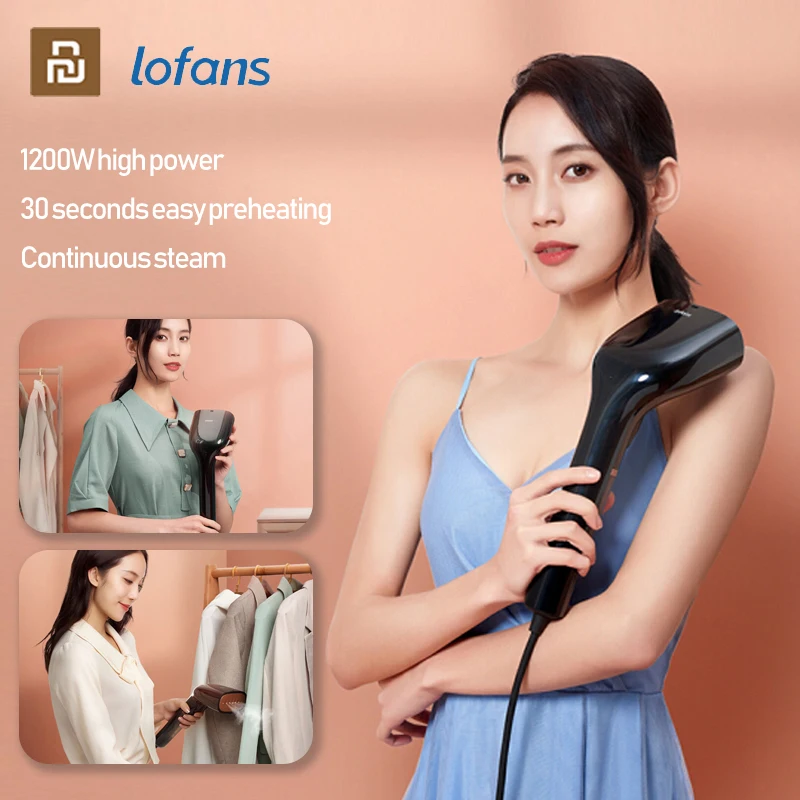 

Ручной отпариватель Youpin Lofans для одежды, электрический портативный паровой утюг, бытовая гладильная машина для складок одежды