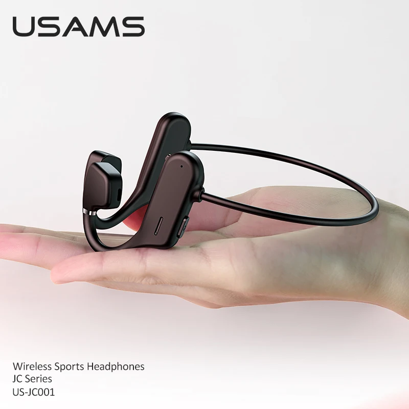 Наушники USAMS с Bluetooth 5 0 водонепроницаемые спортивные стереонаушники шейным