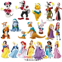 disney classic mickey mouse minnie mouse cinderella snow white action figure collectible model toy christmas tree ornament toys