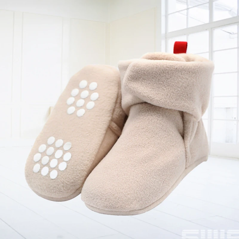 

Hot Baby Newborn First Walkers Unisex Cozie Faux Fleece Bootie Winter Warm Infant Toddler Crib Shoes Classic Floor Boys girls