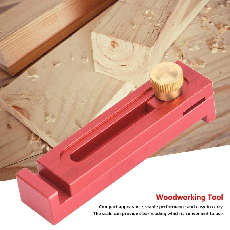 

T1/T2 Woodworking Ruler Used for Space Gauge Depth Measuring Ruler Line Serrated Ruler Marking Tool