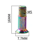 2 шт. велосипедные титановые винты M5, задний переключатель передач, колесные винты, шкив, направляющее колесо, фиксирующие болты, запчасти для горных дорог