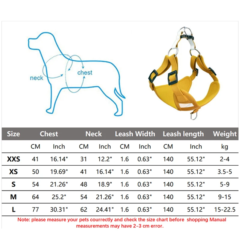 Регулируемый светоотражающий жилет для собак прогулочная шлейка из полиэстера