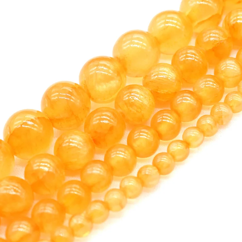 Бусины Из Натурального халцедона диаметром 15 дюймов 4/6/8/10 мм | Украшения и