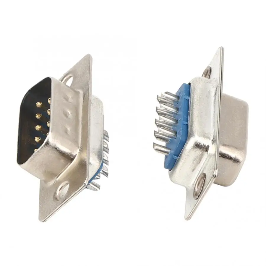 

40PCs RS232 Connector DB9 Core + Female Blue Monitor Plug Socket Industrial Accessory Core Connector