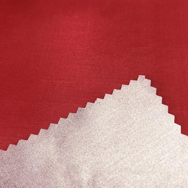 63D 210T тонкая полиэфирная тафта серебристая водонепроницаемая ткань с покрытием