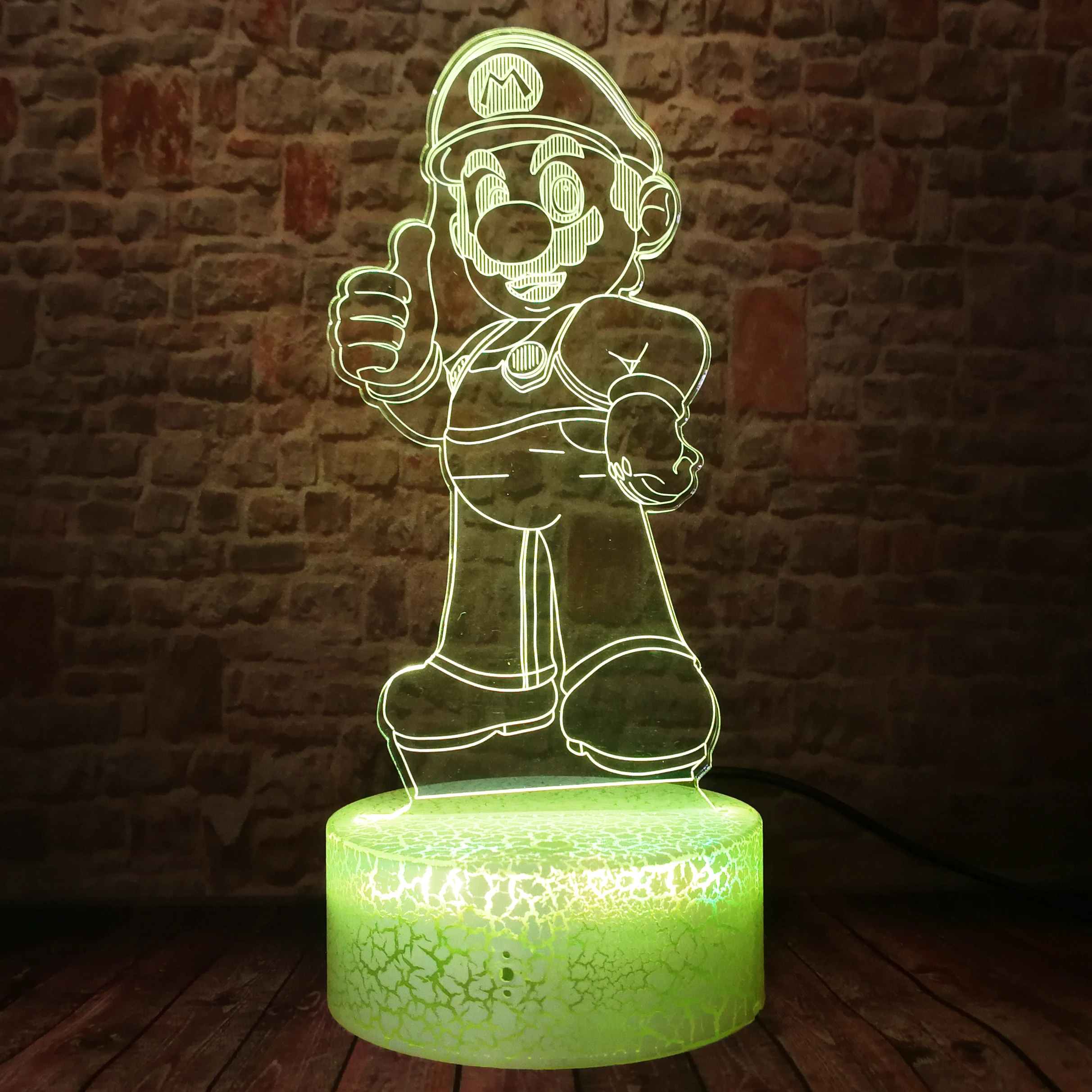 Крутая игра Супер Братья Марио светодиодный 3D светильник украшения дома детская