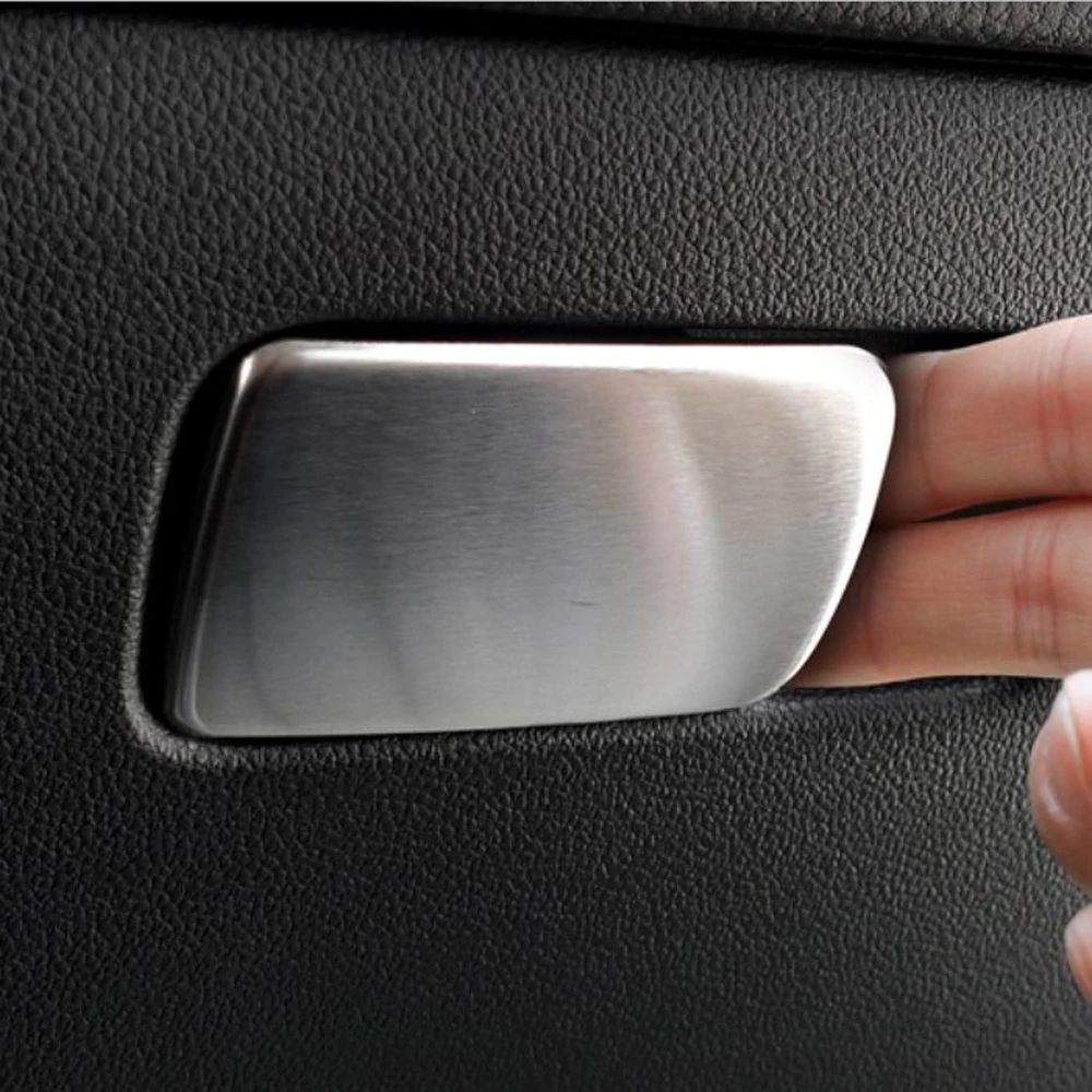 Стайлинг автомобиля copilot из нержавеющей стали перчаточный ящик с переключателем