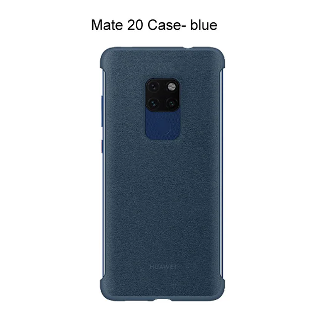 Mate 20 Blue Официальный HUAWEI mate 20 mate 20 Pro Чехол Обложка на заднюю панель из искусственной кожи защитный чехол для mate 20 mate 20Pro чехол - Цвет: Mate 20 Blue