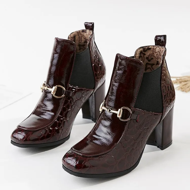 Oversized 12 boots women shoes ankle for ladies woman winter Metal chain elastic joint sleeve | Обувь