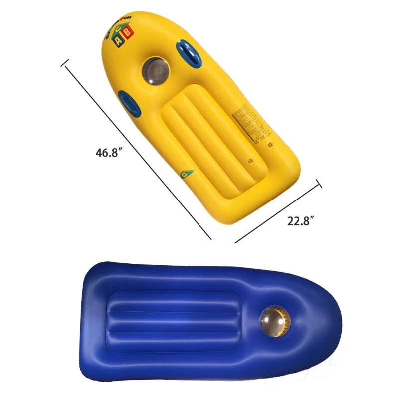 

808E Surf Mat Inflatable Pool Float Row Toys for Pool Party/Game Travel/Swim Thicken Foldable for Family/Friend Swim Supplies