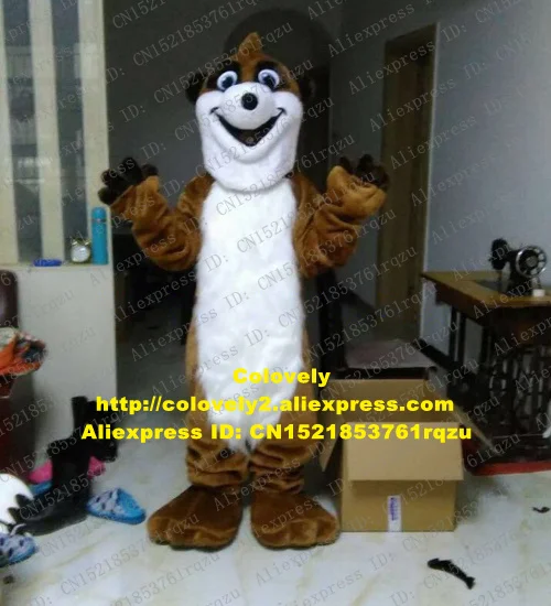 Плюшевый пушистый талисман Meerkat костюм для взрослых с героями мультфильмов яркий