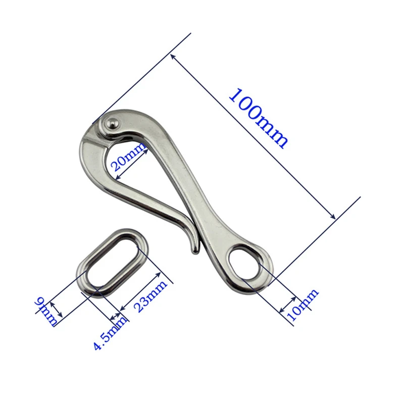 316 буксировочный крюк из нержавеющей стали быстроразъемный спасательной лодки