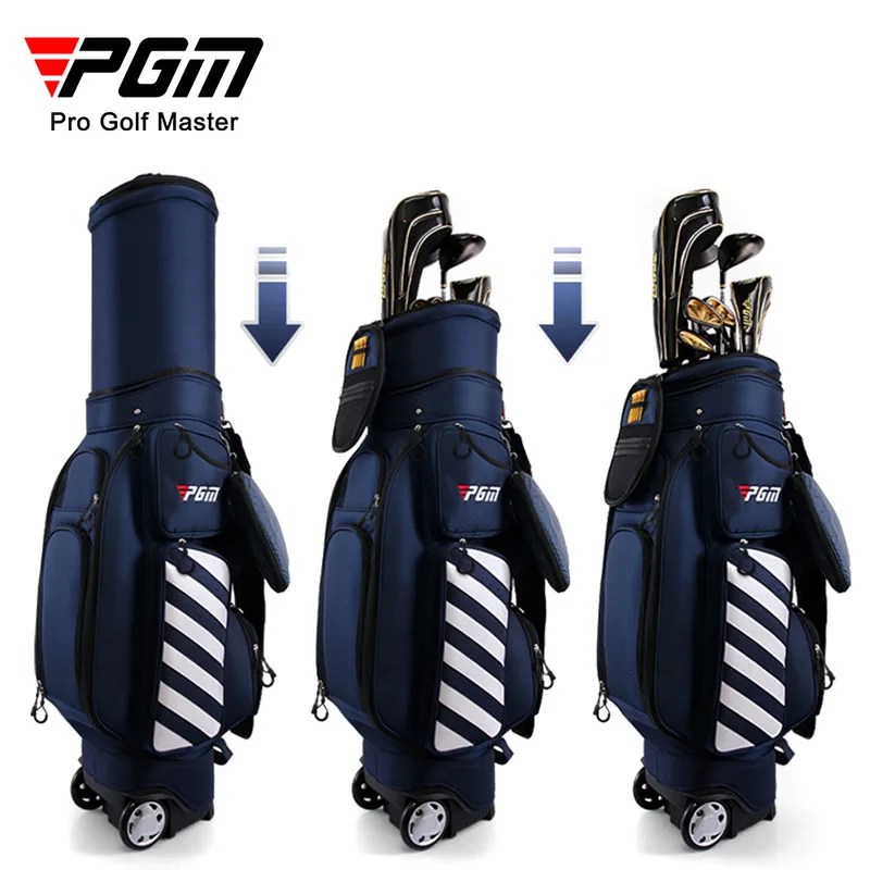 Retractable! PGM Golf Men Sports Standard Wheel Bag 125cm Women Multifunctional Air Aviation Thermostatic Bag with Password Lock