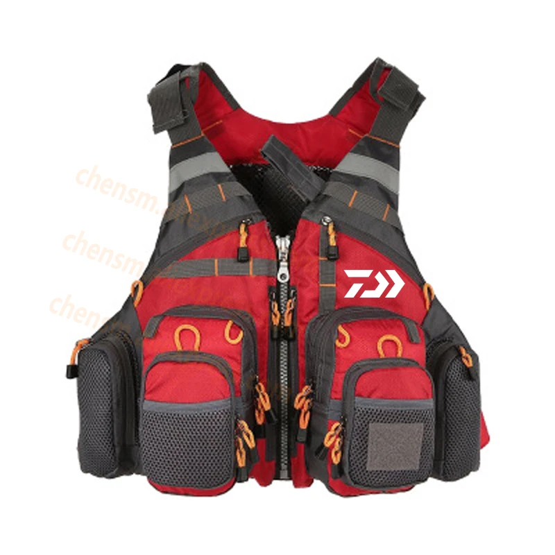 

Daiwa Multipurpose Fishing Vest General Size Multi Function Adjustable Mesh Vest With Mutil-Pocket Outdoor Fishing Vest Jacket