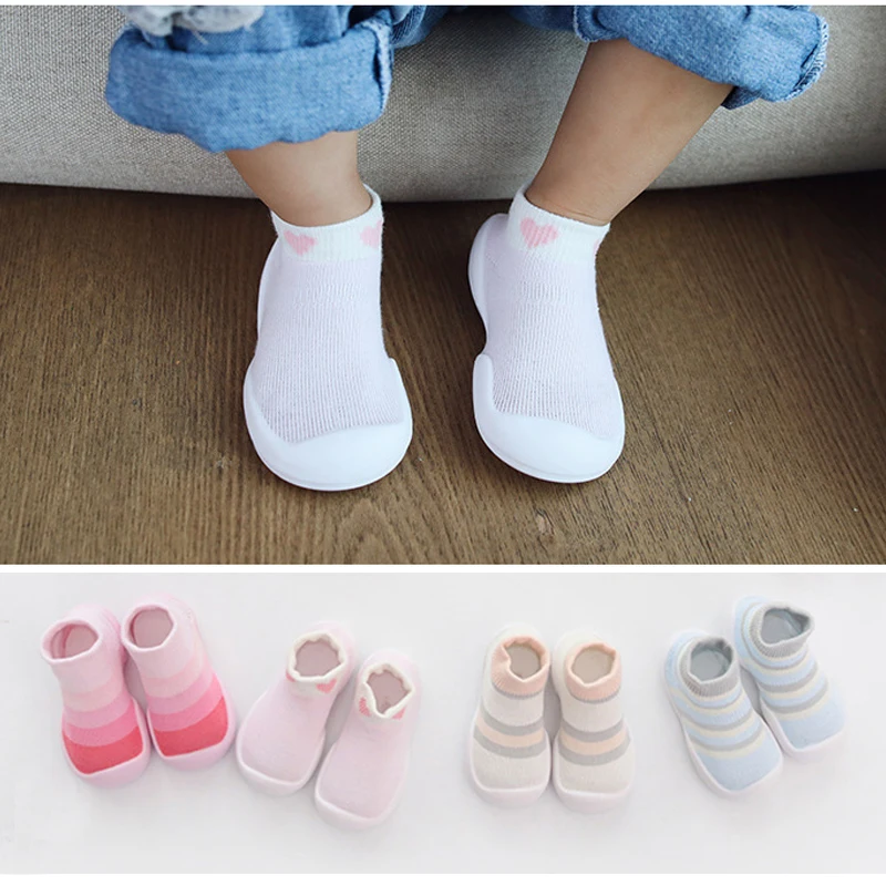 

Toddler Girl Foot Socks Baby Boys Socks Shoes Rubber Soles Breathable Comfort Slippers Kids Child's Boots Floor Home Shoes