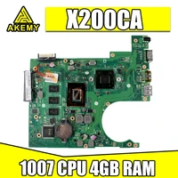 x200ca mainboard 1007 cpu 4gb ram rev2 1 x200ca notebook motherboard for asus x200ca x200cap laptop motherboard 100 test work