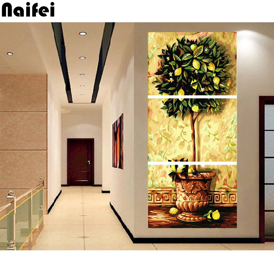 3D Алмазная вышивка 3 шт./компл. камни в форме ромба Набор для рисования с круглыми