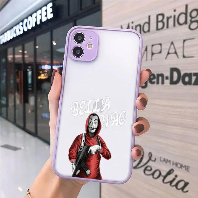 

Money Heist Phone Cases Matte For iPhone 12 Mini 11 Pro XR XS Max 7 8 Plus X Hard PC Back Cover