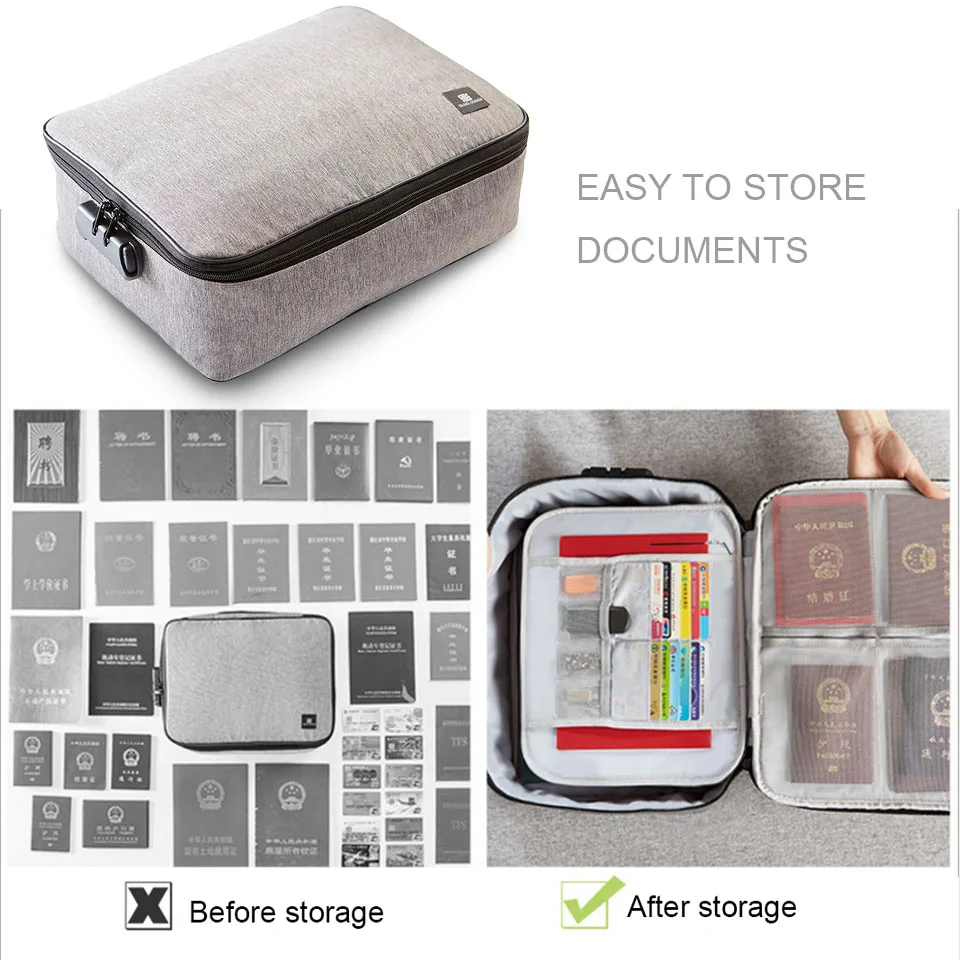 Сумка для хранения файла Сумка-тоут чехол с паролем и костюм ремень