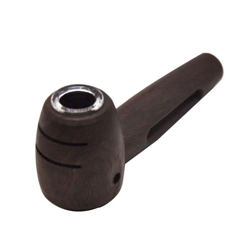 Портативные деревянные курительные трубки съемные стеклянные табачные трубы