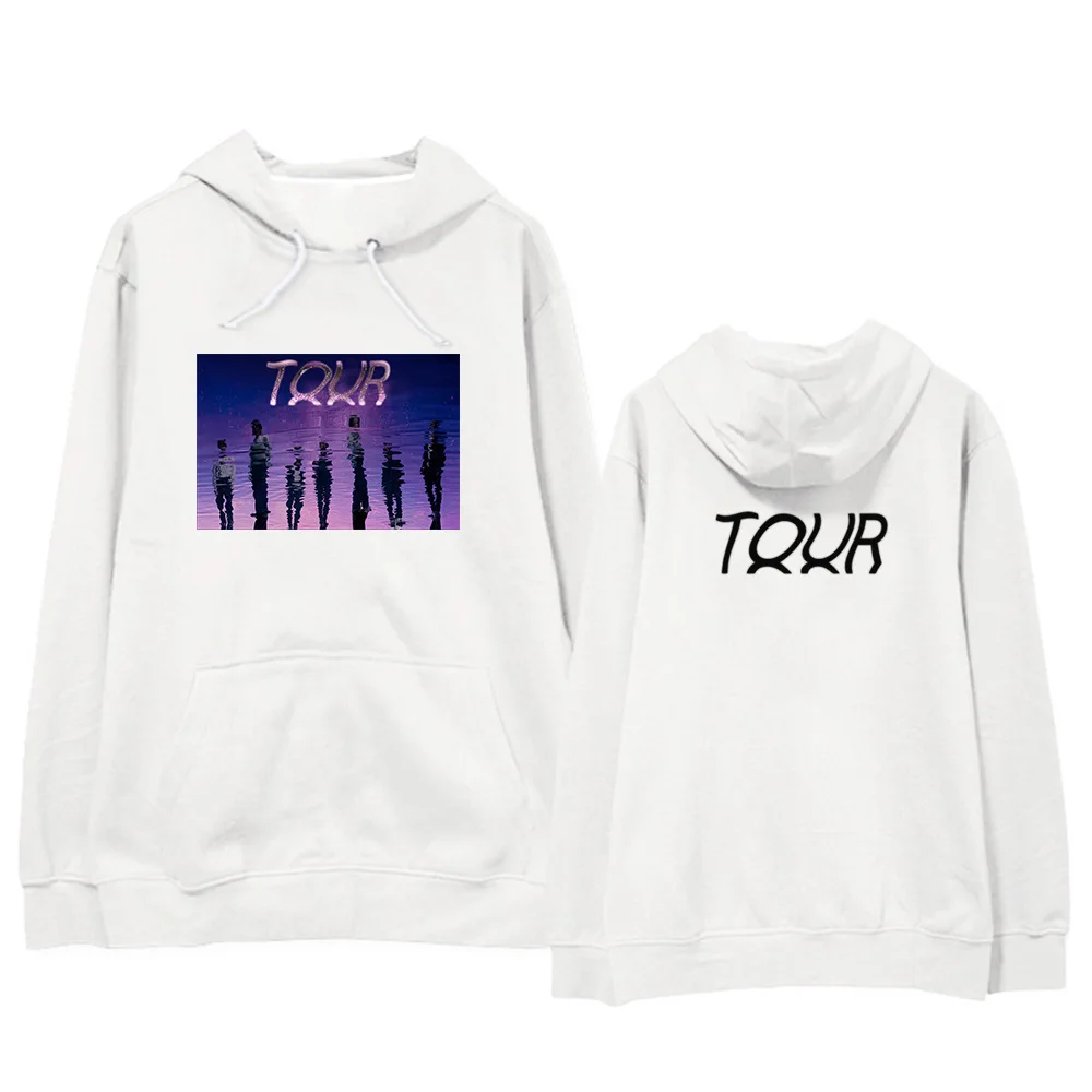 Kpop Bangtan 2020 World tour пуловер с принтом толстовки весна осень унисекс k pop капюшоном для