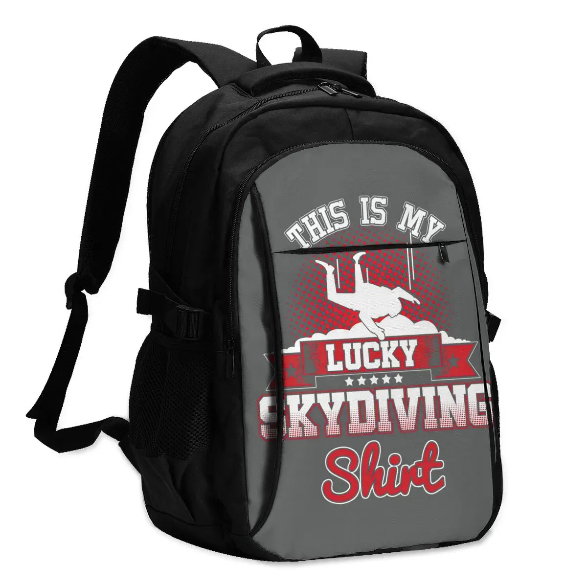 

Skydiving Backpacks Female Large Pretty Backpack Charger USB Camping Bags