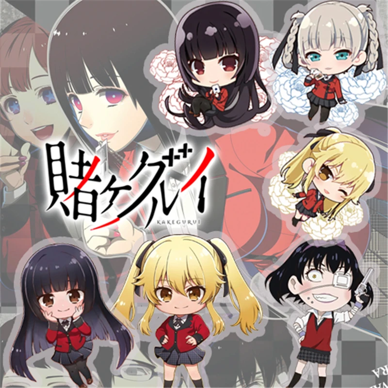1 шт. милый акриловый брелок для ключей аниме Kakegurui Jabami Yumeko Saotome подвеска косплей