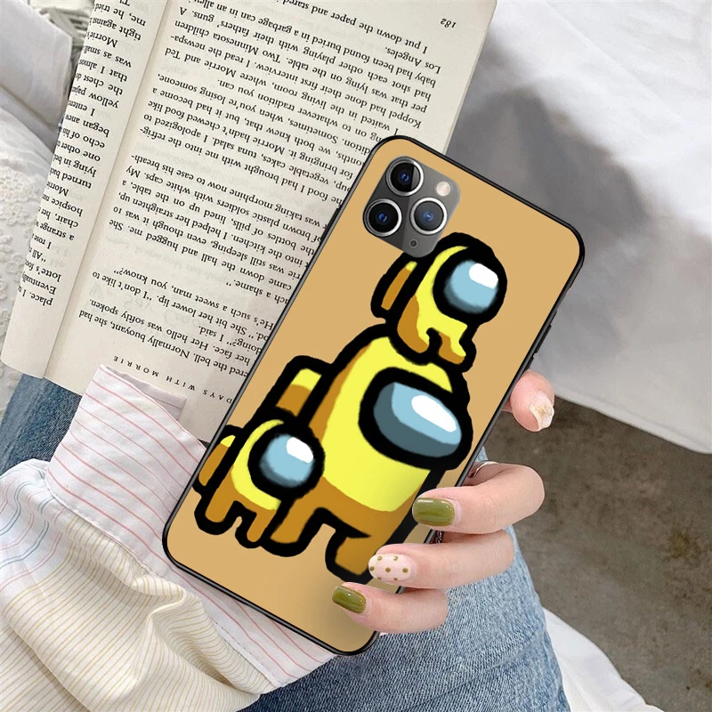 

Among us cute Phone Case For Iphone XR X 8 7 6 plus Fashion Cute Cover Apple XS 11 Pro Max SE2020 capas cover
