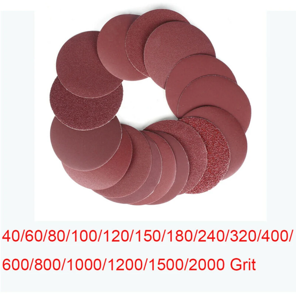 

10Pcs Disc Flocking Sandpaper Suit Round Sandpaper Disk Sand Sheets Grit 60-1500 Hook Loop Sanding Disc Polish Abrasive Tools
