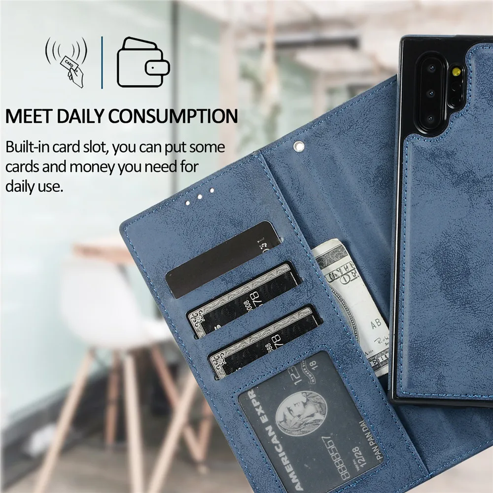 Leather Case For Samsung A53 A73 A13 A33 S21 S20 FE Ultra S10 S9 Note 20 10 9 8 Plus A52 A72 A22 A21S A51 A71 Wallet Phone Cover