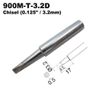 Наконечник для паяльника 900M-T-3.2D, зубило 3,2 мм для Hakko 936 907 Milwaukee, фрезер 64-053 Yihua 936 X-Tronics 3020