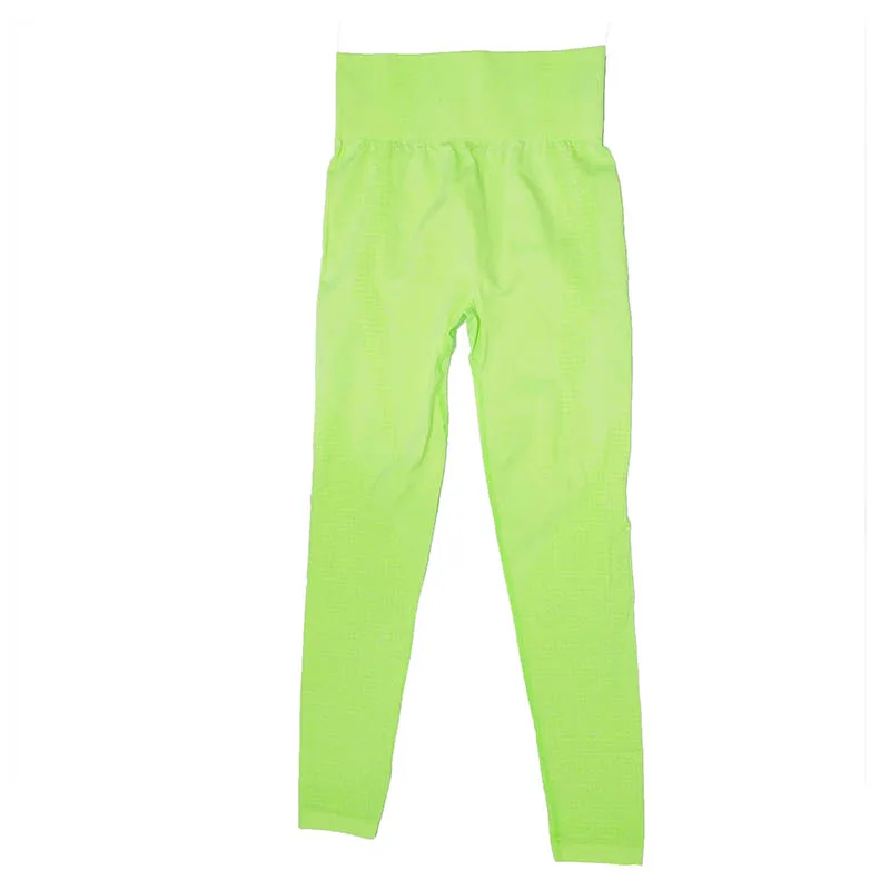 9149 Flu Green Новинка, модные женские бесшовные легинсы, женские джеггинсы, стрейчевые, для фитнеса, спортивная одежда для женщин, высокая талия, женские леггинсы для тренировок - Цвет: 9149 Flu Green