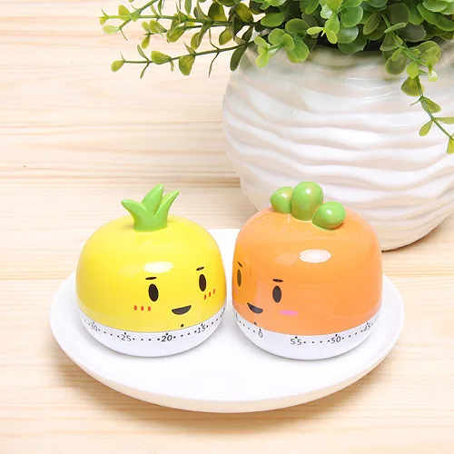 Высококачественный Мини-кухонный таймер с милыми овощами 60-минутный простой в