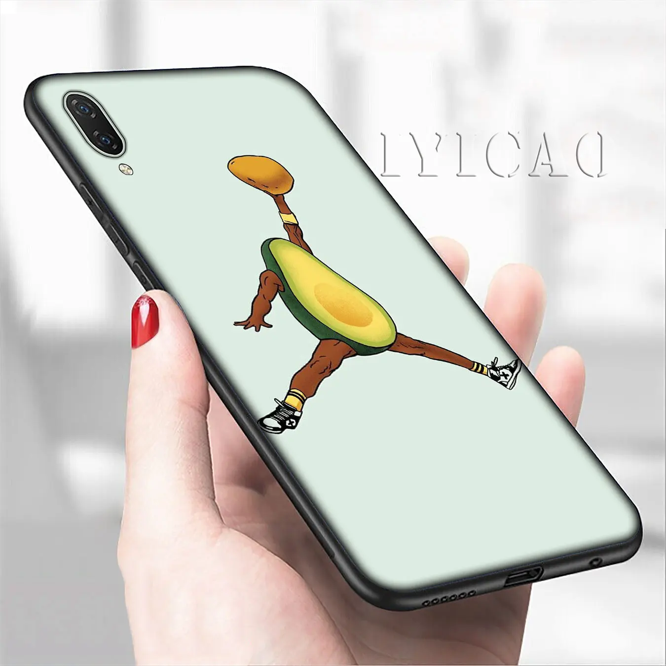 IYICAO милые авокадо художественный принт черный мягкий чехол для телефона Xiaomi mi 9 9T